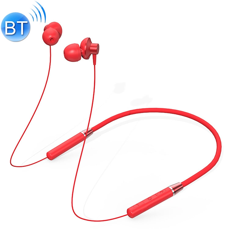 Auriculares Bluetooth internos Magnéticos Originales Lenovo HE05 montados en el cuello (Rojo)