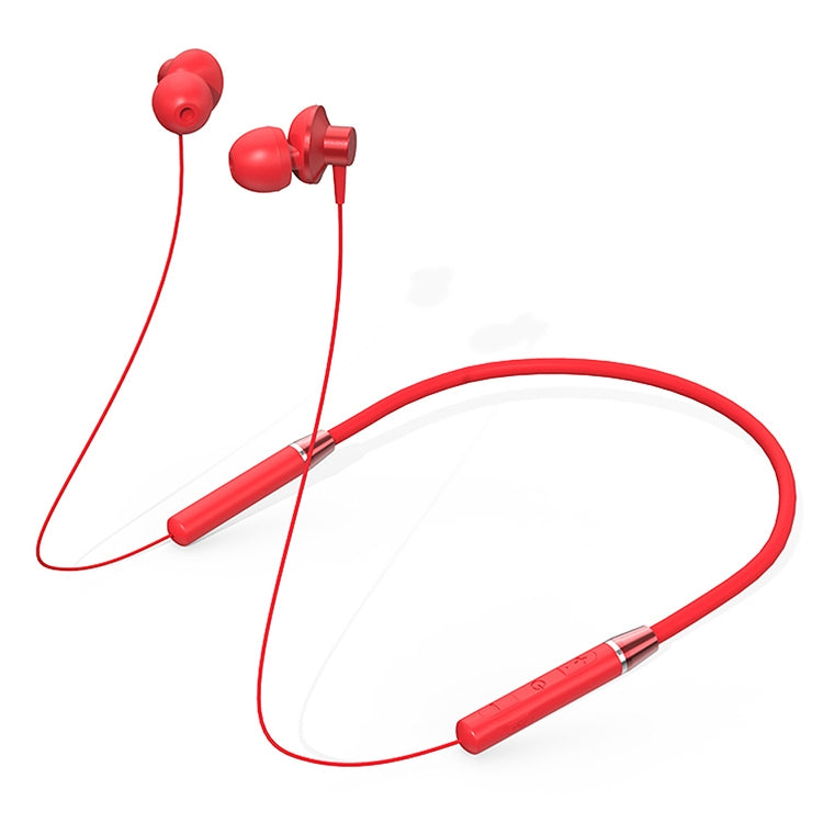 Auriculares Bluetooth internos Magnéticos Originales Lenovo HE05 montados en el cuello (Rojo)