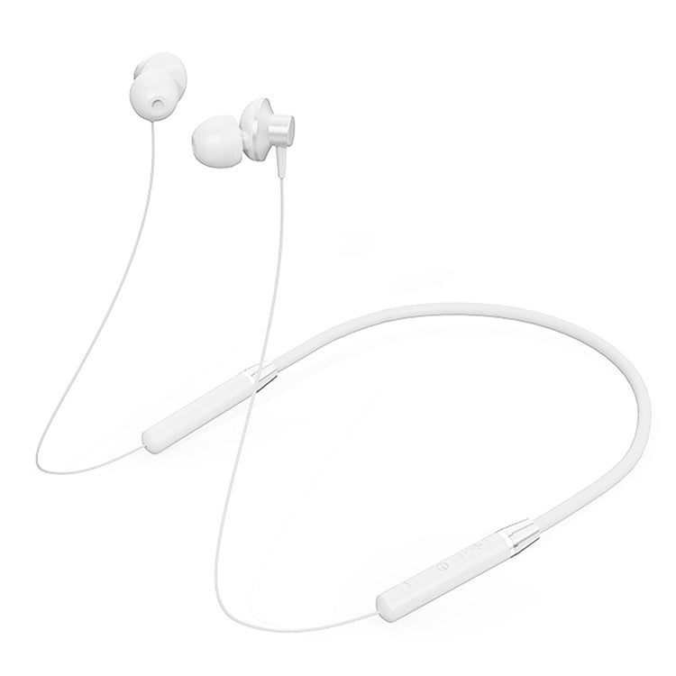 Auriculares Bluetooth intrauditivos Magnéticos Originales Lenovo HE05 para montar en el cuello (Blanco)
