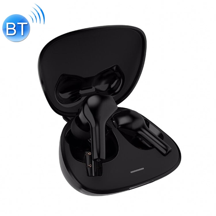 Original Lenovo HT06 TWS Wireless Stereo Bluetooth Earphone with Charging Box Support HD Calls and IOS Battery Display (Black)