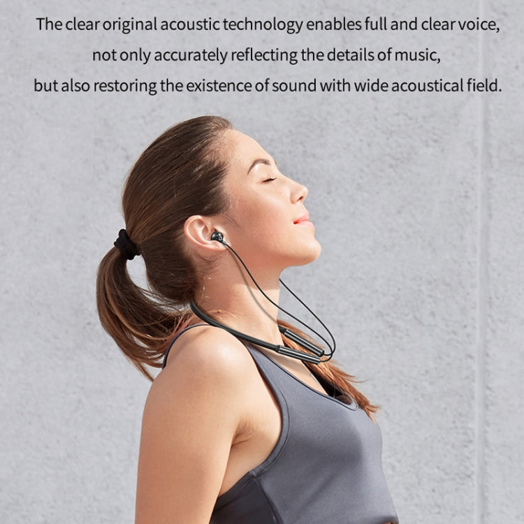 Rock B5 Neck-Mounted Magnetic Sports Bluetooth Headset Call Control and Support Cables
