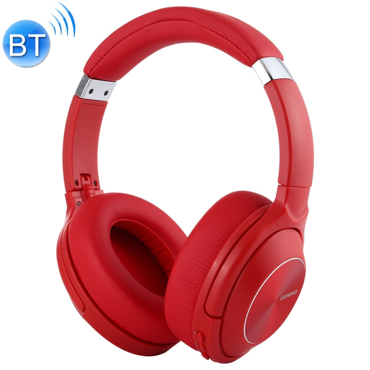 Original Lenovo HD700 Wireless Bluetooth 5.0 Active Noise Canceling Headphones (Red)