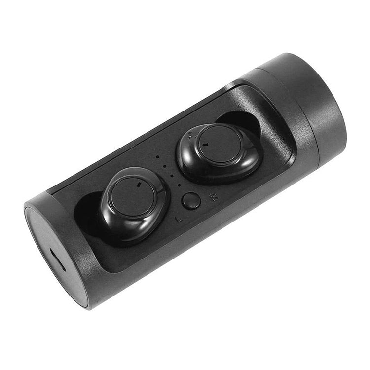 Casque Bluetooth sans fil DT-15 avec prise en charge de deux oreilles, chargement magnétique intelligent et appairage automatique (noir)