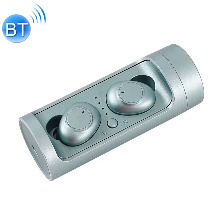 Casque Bluetooth sans fil DT-15 avec deux oreilles prenant en charge le chargement tactile et magnétique intelligent et le couplage automatique à la mise sous tension (vert)