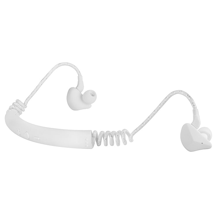 M12 In-Ear Retractable Wireless Sports Bluetooth Headphones for Apple Headphones (White)