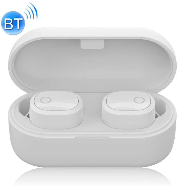 WK V20 TWS Bluetooth 5.0 Auricular Inalámbrico Bluetooth con caja de Carga llamadas de asistencia (Blanco)