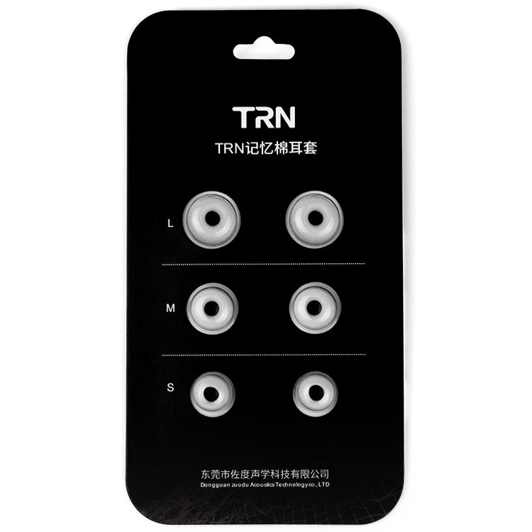 TRN Earphone Silicone Memory Foam Tapón para los Oídos (Gris)