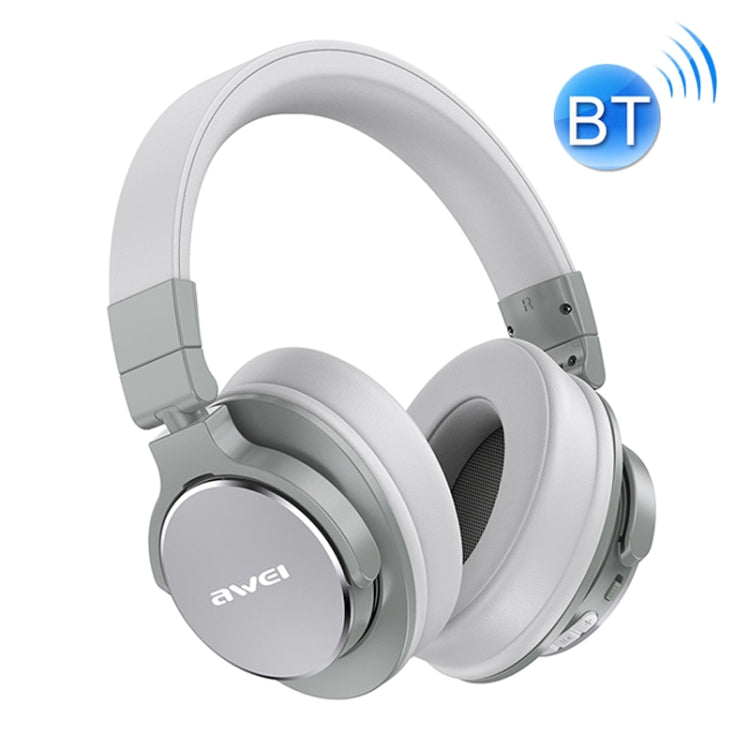 AWEI A710BL ANC Folleable Noise Canceling Wireless Bluetooth Headphones (Grey)