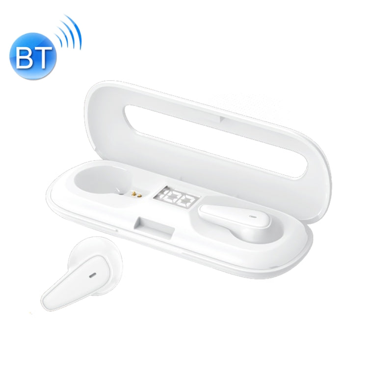 WK V10 SERIE DE DERE BLANCA TWS IPX4 In-EAR A prueba de agua Bluetooth 5.0 Auricular con caja de Carga