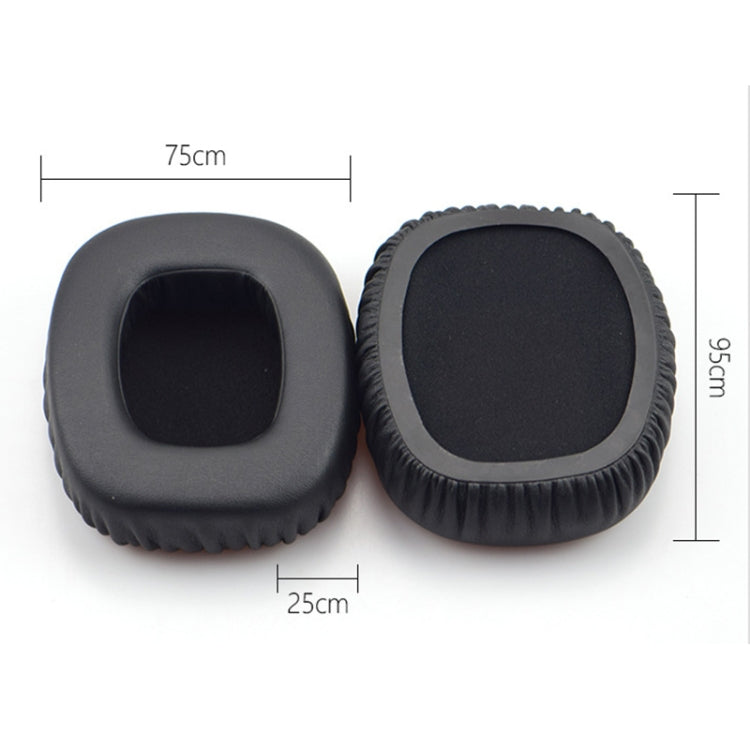 For JBL J88 / J88I / j88A Headphones Leather + Memory Foam Soft Headphone Protective Cover Earmuffs One Pair (Black)