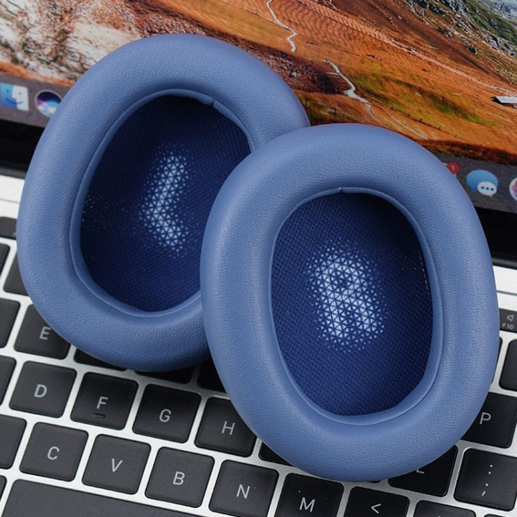 For JBL Everest Elite 750NC Headphones Imitation Leather + Soft Foam Headphone Protective Case Earmuffs One Pair (Blue)