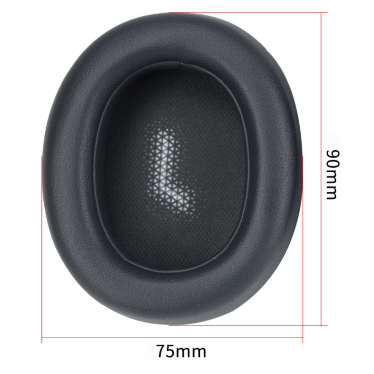 For JBL Everest Elite 750NC Headphones Imitation Leather + Soft Foam Headphone Protective Case Earmuffs One Pair (Blue)