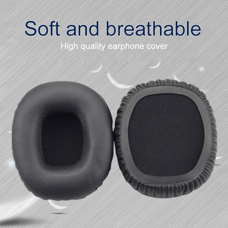 For JBL J55 / J55a / J55i Headphones Imitation Leather + Soft Foam Headphone Protective Case Earmuffs One Pair (Black)