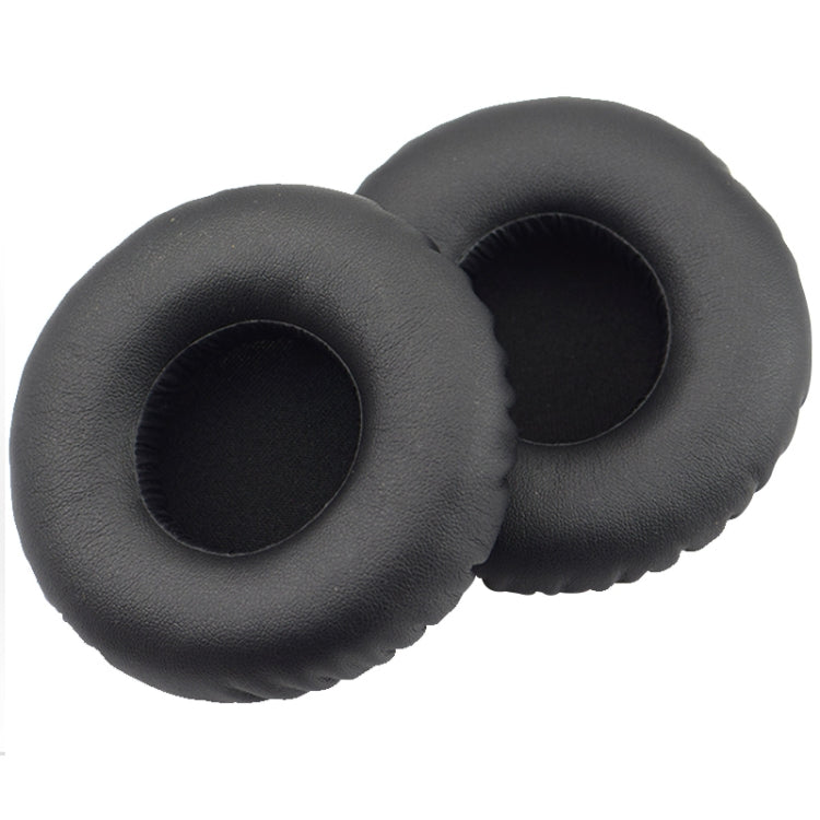 For JBL Synchros S400BT Headphones Imitation Leather + Memory Foam Soft Headphone Protective Cover Earmuffs One Pair (Black)