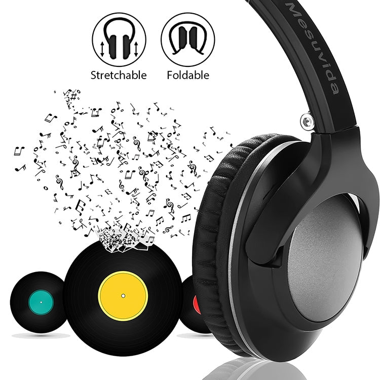 BTH-803 Auriculares Inalámbricos plegables con Bluetooth V4.1 Auriculares con Sonido Stereo (Negro)