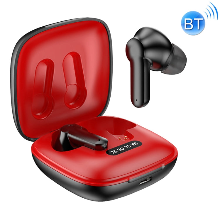 Casque Bluetooth sans fil étanche XG31 Bluetooth 5.0 IPX6 avec boîtier de chargement (rouge)