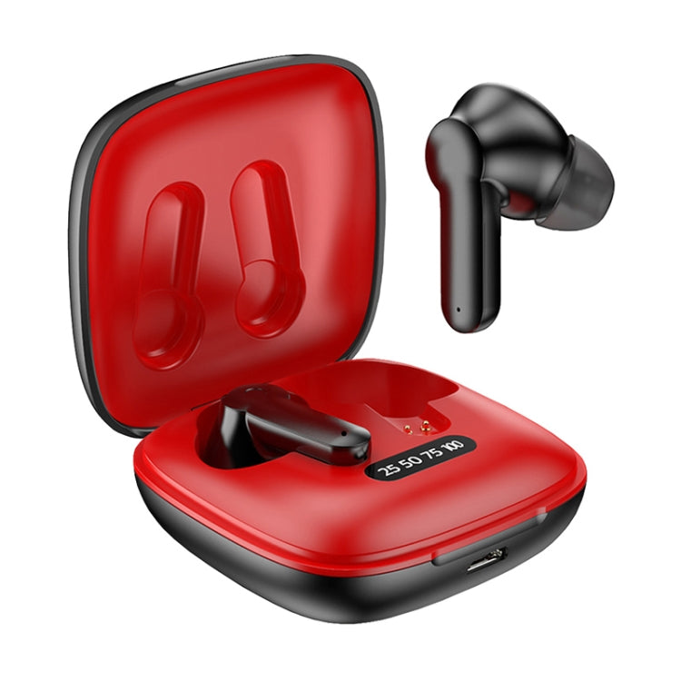 XG31 Bluetooth 5.0 IPX6 Waterproof Wireless Bluetooth Headset with Charging Box (Red)