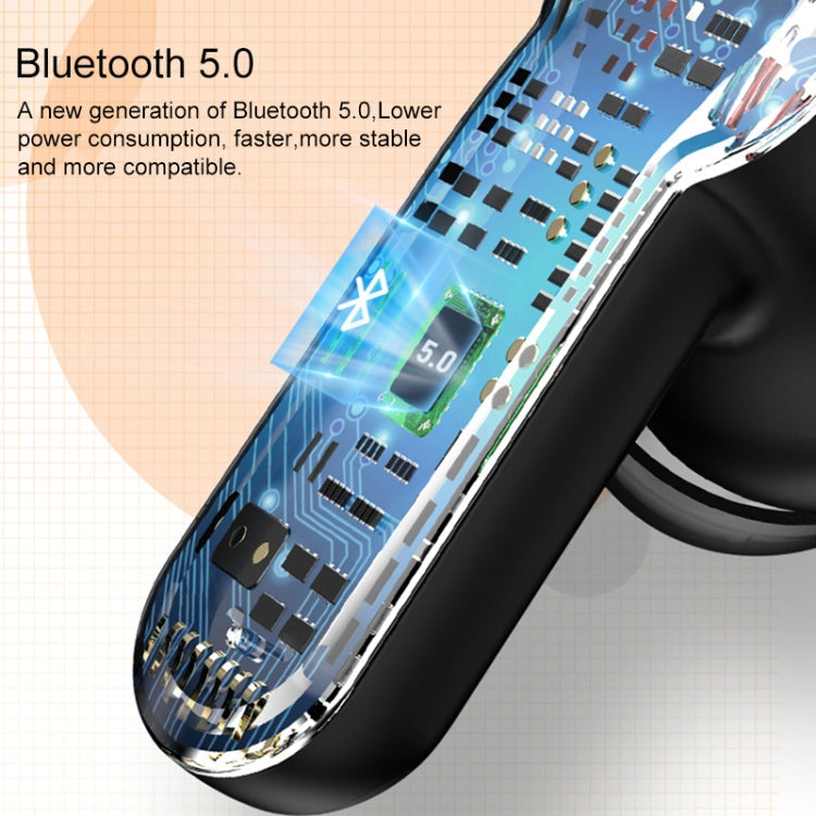 XG31 Bluetooth 5.0 IPX6 Auricular Bluetooth Inalámbrico a prueba de agua con caja de Carga (Rojo)