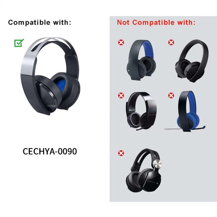 For Sony PS4 7.1 PlayStation Platinum CECHYA-0090 Headphone Cushion Cover Earmuffs Replacement Earpads without Mesh