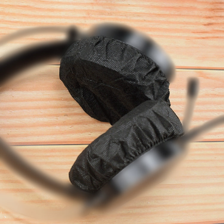 Les cache-oreilles jetables pour casque sont anti-poussière, anti-transpiration et respirants (noir)