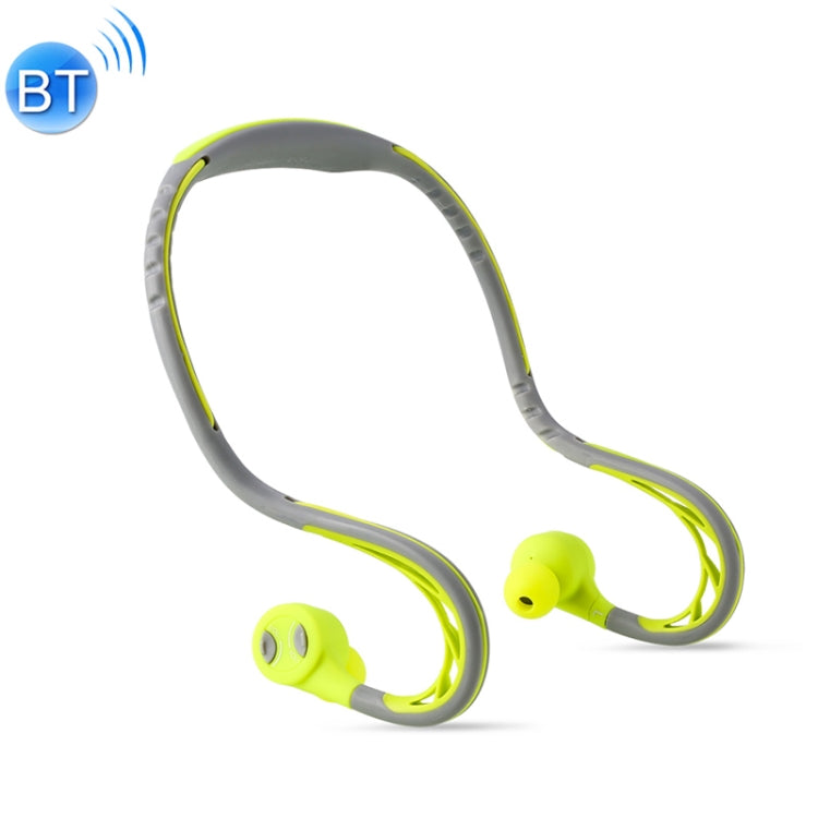 Remax RB-S20 Bluetooth 4.2 Rear-Mounted Rotatable Bluetooth Sports Headphone (Yellow)