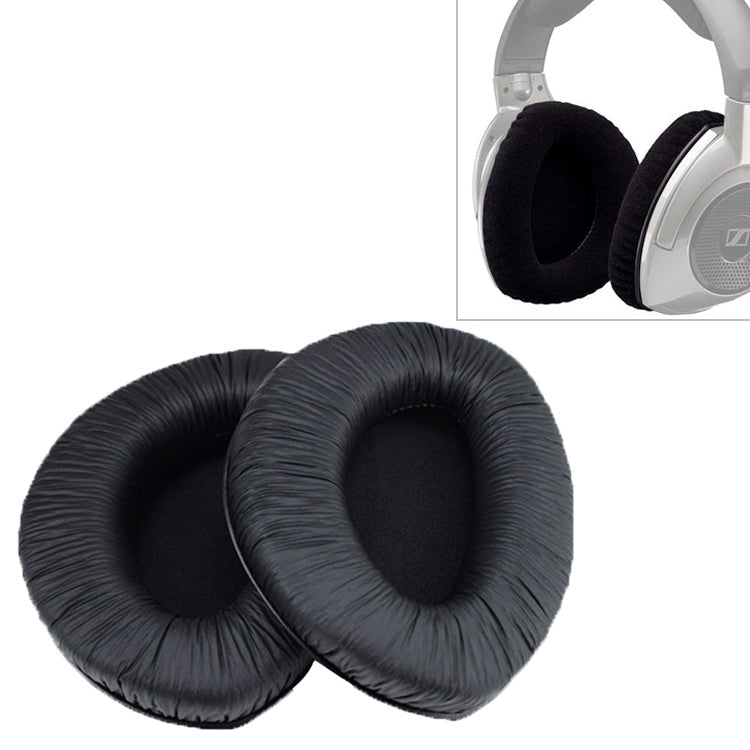2pcs For Sennheiser RS160 / 170 / HDR 170 / 180 / 160 Headphones Cushion Cover Wrinkled Skin Earmuffs Replacement Ear Pads Without Buckle