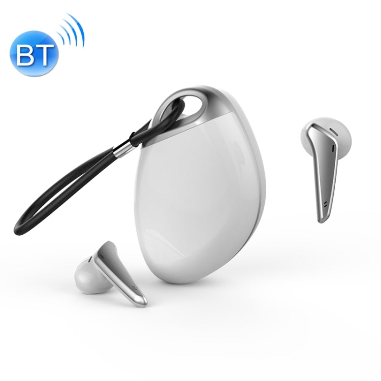 TWS-Q7S STEREO TRUE WIRELESS BLUETOOTH EARPHONE WITH CHARGING BOX AND SLEEPER (White)