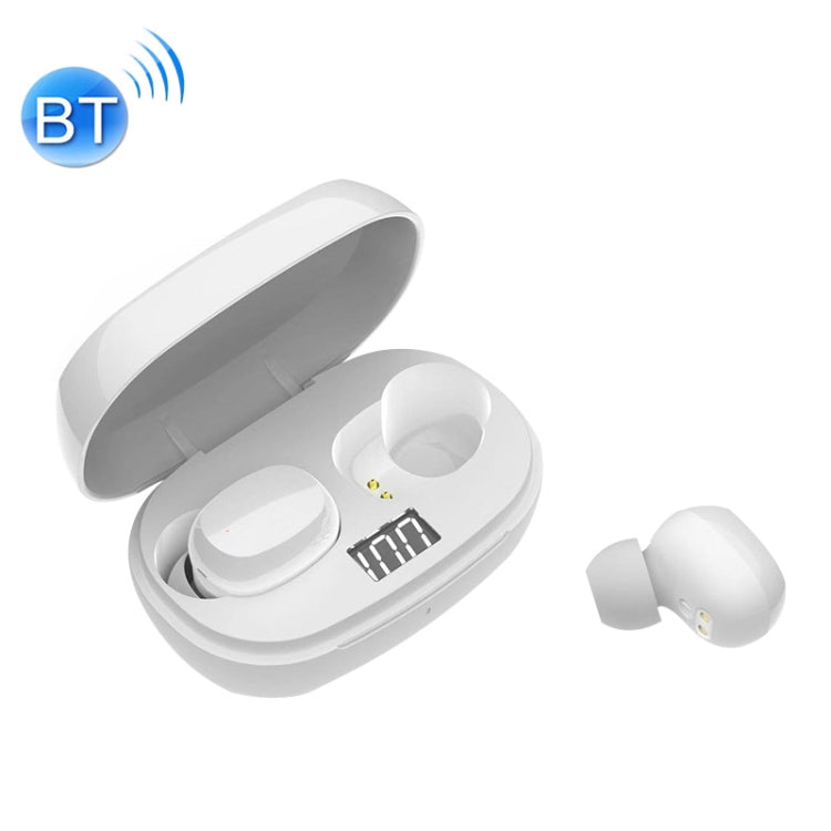 AUENO TWS-Q9S STEREO TRUE WIRELESS BLUETOOTH TRUE BLUETOOTH WITH CHARGING BOX AND POWER DISPLAY (White)