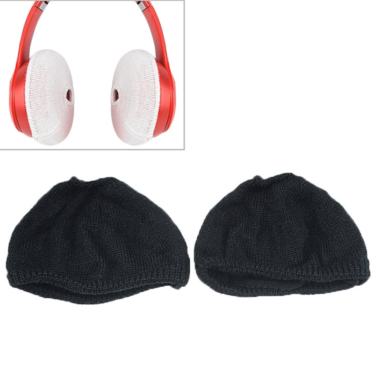 2 PCS Knitted Headphone Dustproof Protective Case for Beats Solo2 / Solo3 (Black)