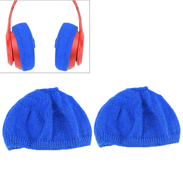 2 PCS Knitted Headphone Dustproof Protective Case for Beats Solo2 / Solo3 (Blue)