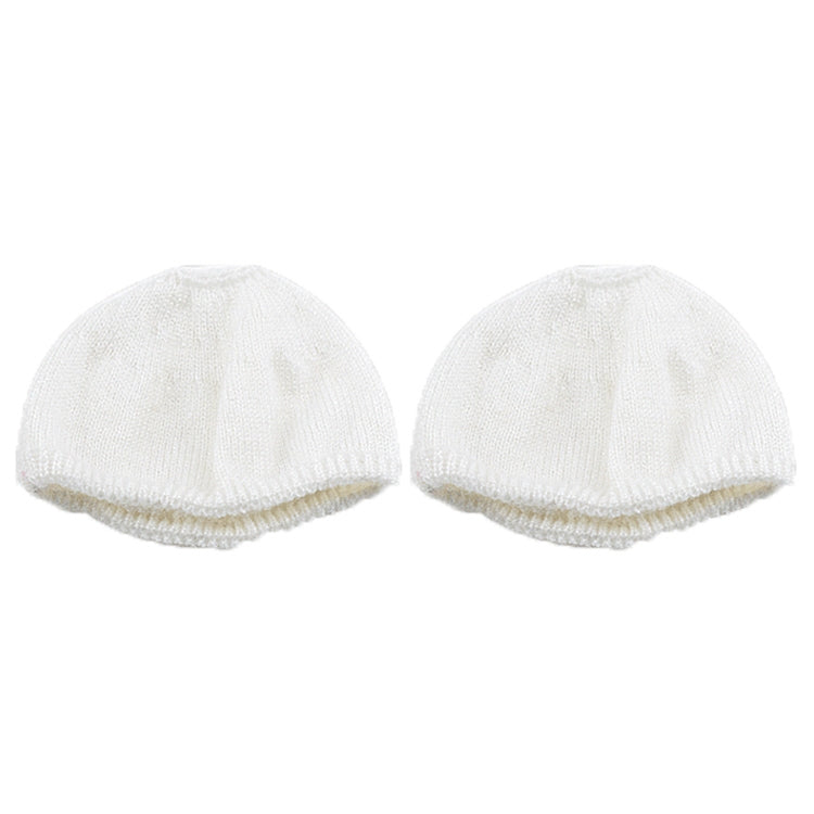 Housse de protection anti-poussière pour casque tricoté 2 PCS pour Beats Solo2 / Solo3 (Blanc)