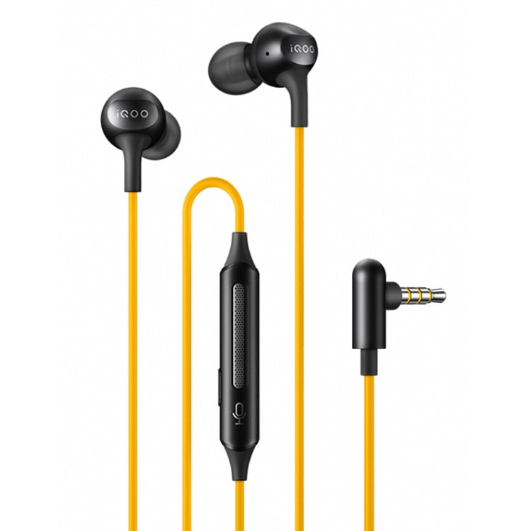 Original Vivo HP2035 6020001 3.5mm L Interface Jack In-ore Wire Control Earphone with Microphone (Yellow)