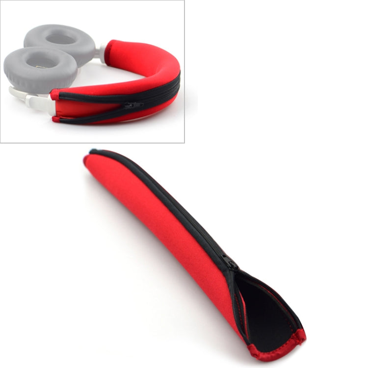 For Meizu HD50 / BO BeoPlay / BeoPlay H7 / BeoPlay H8 / BeoPlay H9i / BeoPlay H4 / BeoPlay H2 Headband Replacement Zipper Head Beam Headgear Pad Cushion Repair Part (Red)