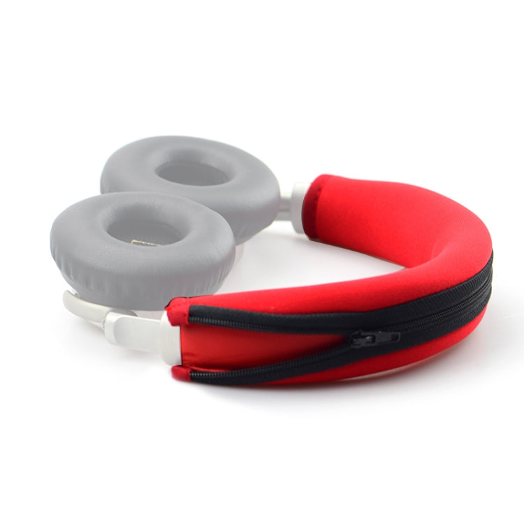 For Meizu HD50 / BO BeoPlay / BeoPlay H7 / BeoPlay H8 / BeoPlay H9i / BeoPlay H4 / BeoPlay H2 Headband Replacement Zipper Head Beam Headgear Pad Cushion Repair Part (Red)