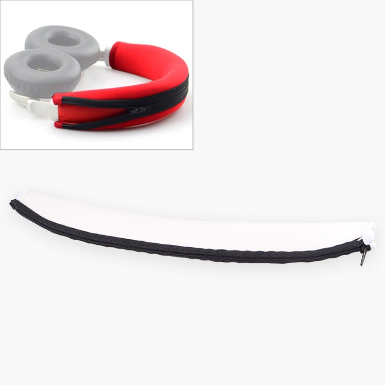Pour Meizu HD50 / BO BeoPlay / BeoPlay H7 / BeoPlay H8 / BeoPlay H9i / BeoPlay H4 / BeoPlay H2 Remplacement du bandeau Fermeture à glissière Head Beam Headgear Pad Coussin Pièce de réparation (Blanc)
