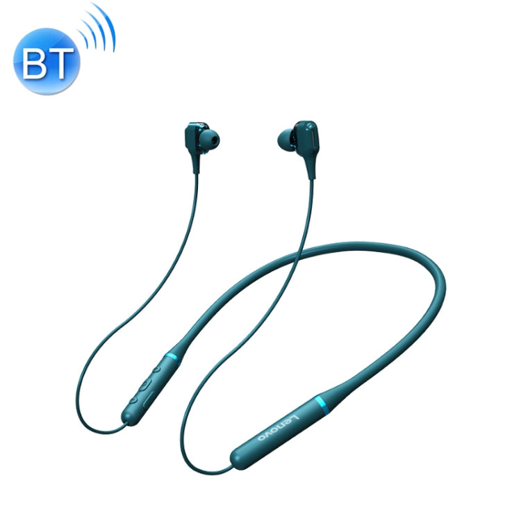 Original Lenovo XE66 Noise Reduction Smart 8D Subwoofer Magnetic Sports Sports Bluetooth Earphone Support Hands-free Call (Green)