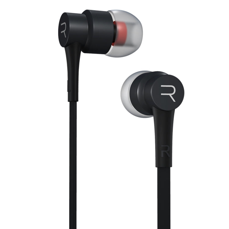 Remax RM-535i In-Ear Stereo Earphone with Wired Control + MIC Hands-Free Support for iPhone Galaxy Sony HTC Huawei Xiaomi Lenovo and other Smart Phones (Black)