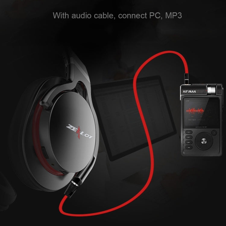 Zealot B5 Headband Bluetooth Stereo Music Headset Para iPhone Galaxy Huawei Xiaomi LG HTC y otros Teléfonos Inteligentes (Negro)