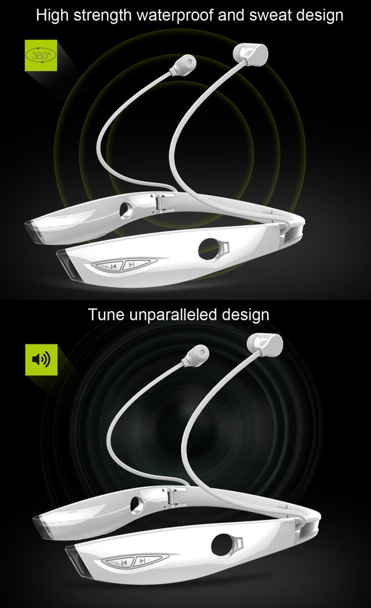 Zealot H1 Bluetooth 4.0 Cancelación de ruido Auriculares de banda de cuello Stereo para iPhone Galaxy Huawei Xiaomi LG HTC y otros Teléfonos Inteligentes (Negro)