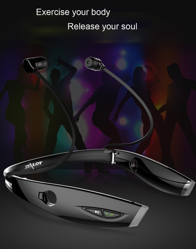 Zealot H1 Bluetooth 4.0 Casque stéréo à réduction de bruit pour iPhone Galaxy Huawei Xiaomi LG HTC et autres téléphones intelligents (Noir)