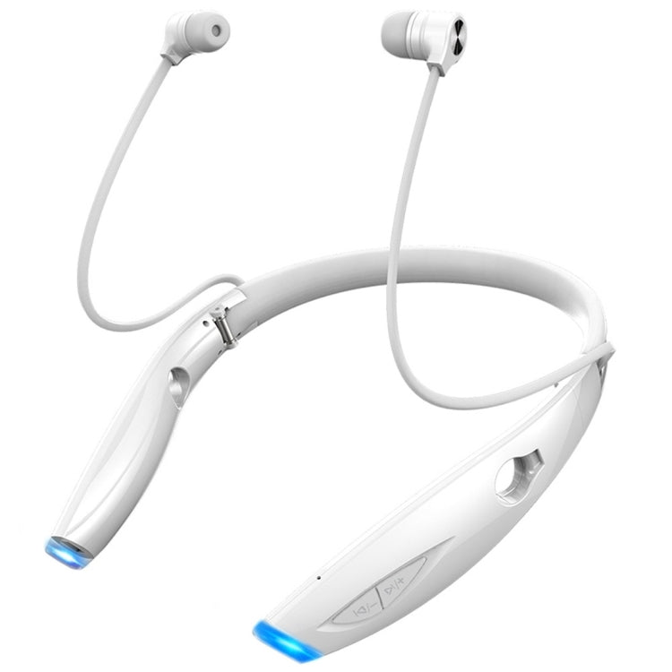 Zelot H1 Bluetooth 4.0 Noise Canceling Stereo Neckband Headphones for iPhone Galaxy Huawei Xiaomi LG HTC and other Smart Phones (White)