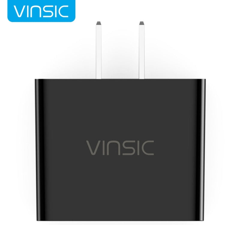 Vinsic VSCW202B 12W 5V 2.4A Sortie Double Port USB Chargeur de Voyage Adaptateur Chargeur USB pour iPhone 6 / 5S / 5 / 4S iPad iPod Galaxy Téléphones Mobiles Tablettes