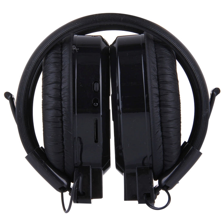 SH-S1 Foldable HiFi Stereo Wireless Sports Headphones with LCD Screen to Show Track Information and SD / TF Card for Smartphones and iPad and Laptops and Notebooks and MP3 or Other Audio Devices (Black)