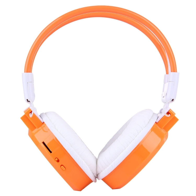 SH-S1 Foldable HiFi Stereo Wireless Sports Headphones with LCD Screen to Show Track Information and SD / TF Card for Smartphones and iPad and Laptops and Notebooks and MP3 or Other Audio Devices (Orange)