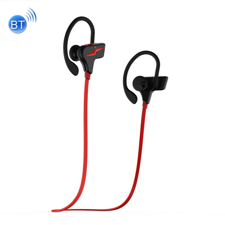 S30 Ear Hook Bluetooth Headset with Volume Control + MIC Support Hand Free Call (Red)