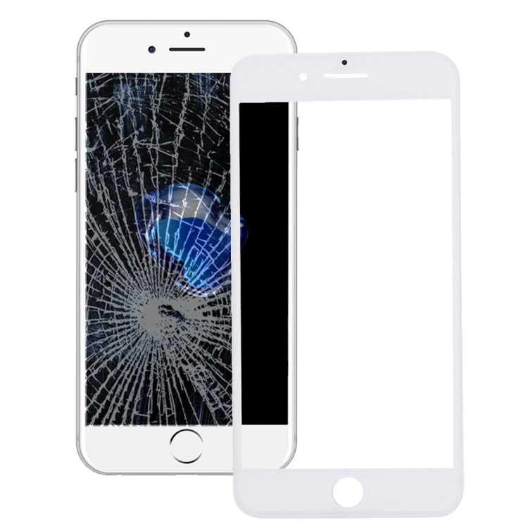 2 in 1 For iPhone 7 (Original Front Screen Outer Glass Lens + Original Frame) (White)