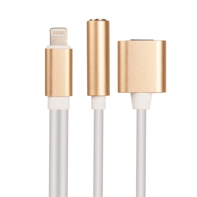 3.5mm 8Pin to 8Pin Male Audio Adapter Length: About 12cm (Gold)
