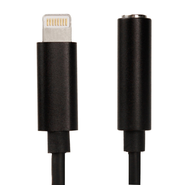 Longueur de l'adaptateur audio 8 broches vers 3,5 mm : environ 12 cm compatible avec iOS 13.1 ou supérieur (noir)
