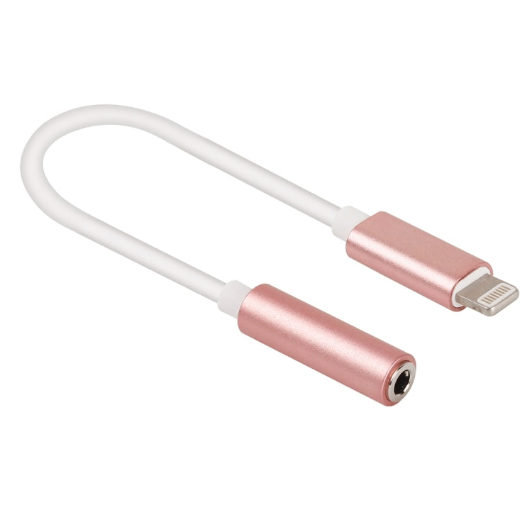 8 Pin to 3.5mm Audio Adapter length: about 12cm compatible with iOS 13.1 or higher (Rose Gold)