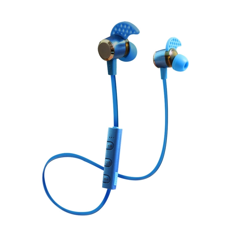 In-88 KIN-88 Wire Control Bluetooth Headset with Microphone (Blue)